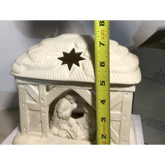 Partylite Tealight Holder Nativity Scene O Holy Night Porcelain Candle Holder W - Picture 13 of 13